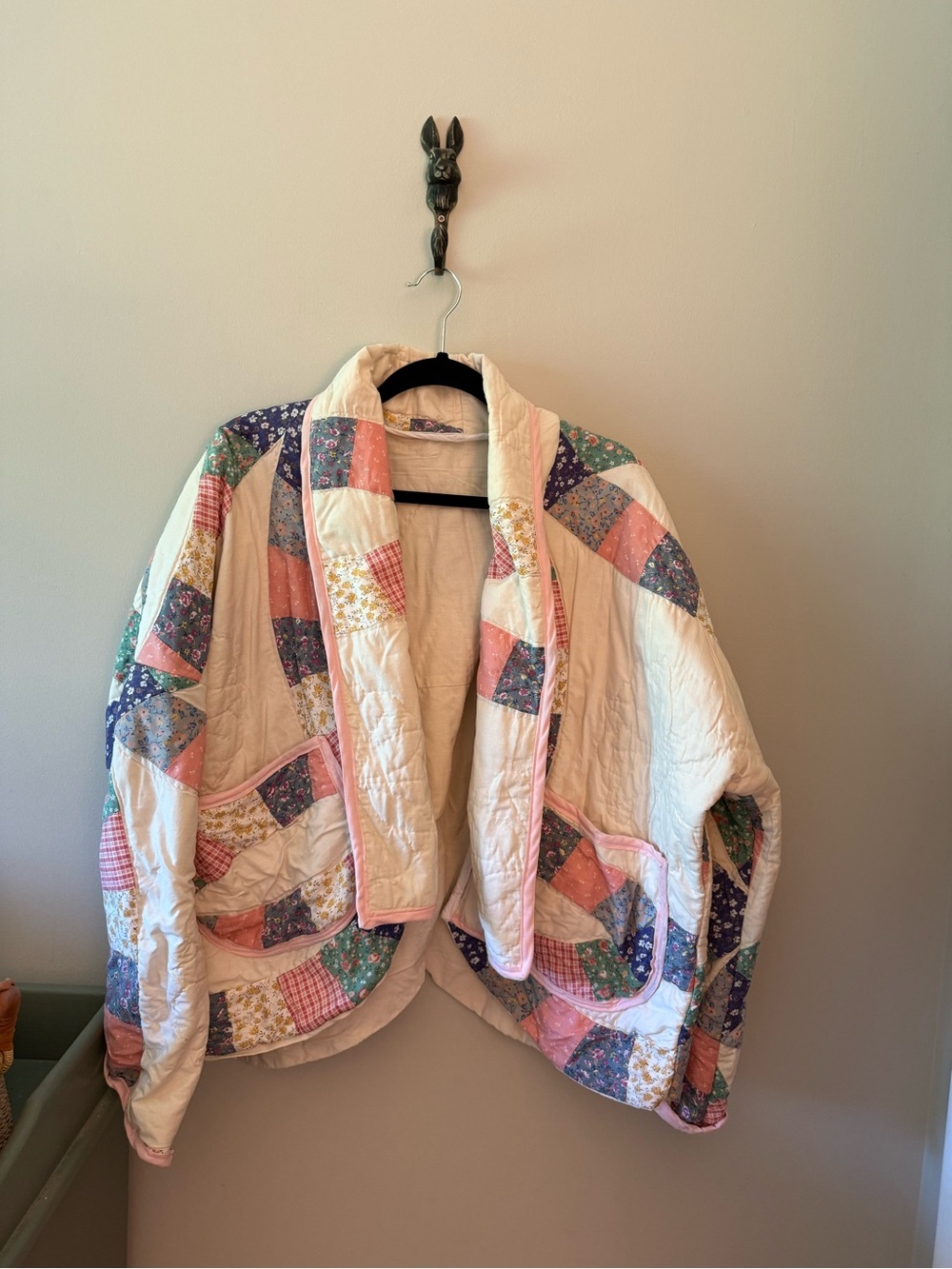 Womens vintage quilt Jacket